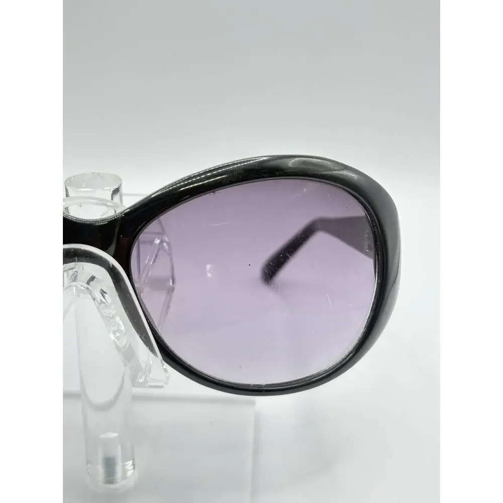 Cole Haan Oval Sunglasses Black Gradient Lenses Women